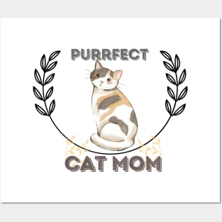 Purrfect Cat Mom Posters and Art